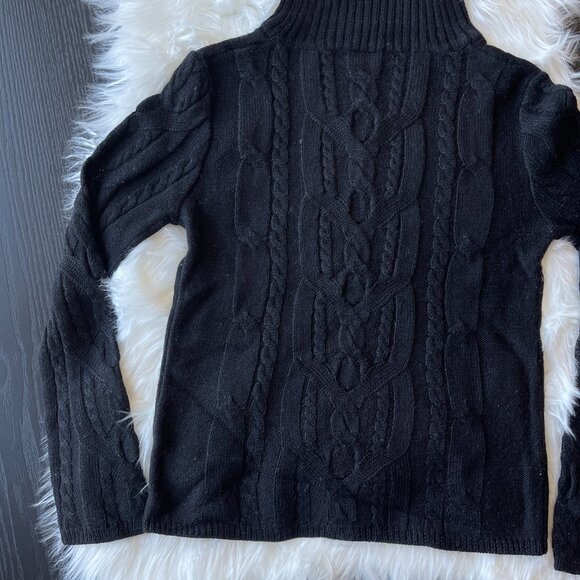 Size XS Turtleneck Wool Black Sweater Price Firm - Picture 2 of 10